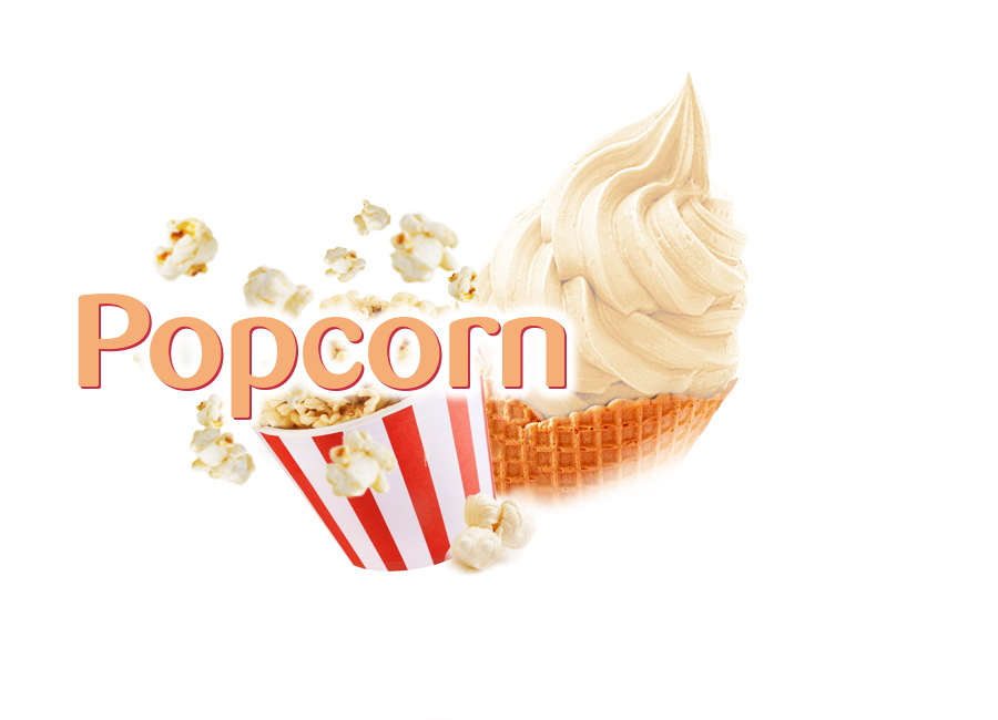 Mléčná zmrzlina Popcorn