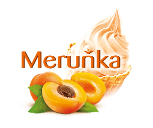 Mléčná zmrzka Meruňka