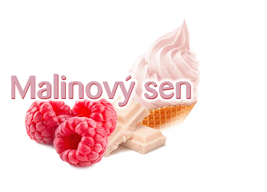 Mléčná zmrzlina Malinový sen