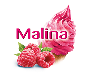 Vodová zmrzka Malina
