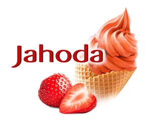 Vodová zmrzlina Jahoda