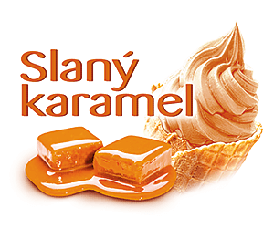 Mléčná zmrzka Slaný karamel